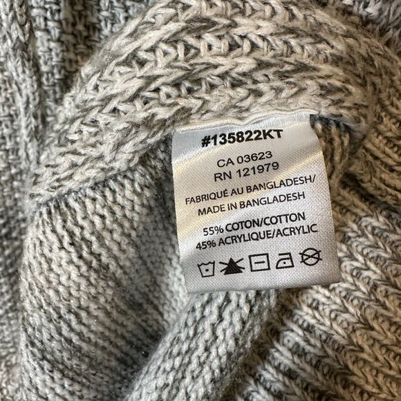 Projek Raw Sweater Mens Medium Gray Pullover y2k Skater Hip Hop Knit Hoodie - Picture 4 of 7